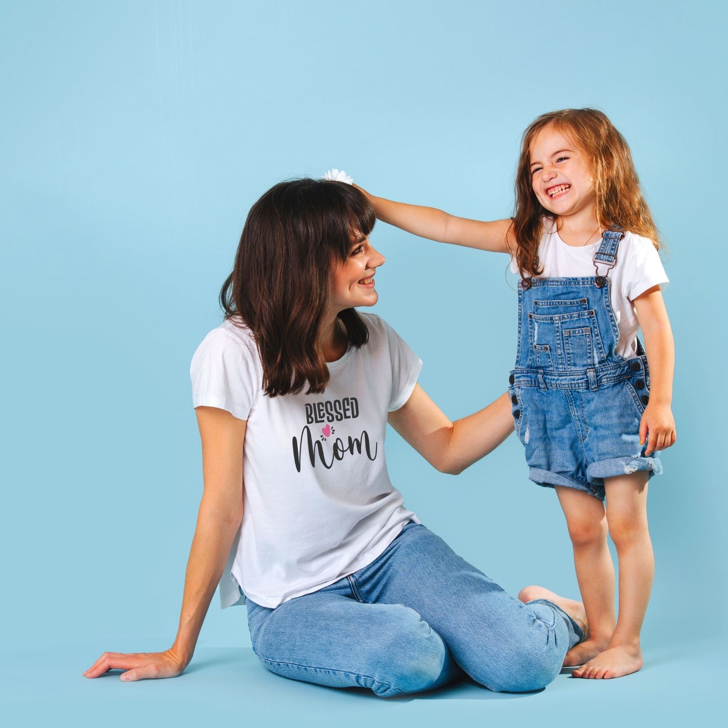 Blessed Mom and Little Blessing Matching T-Shirt Set: Organic Cotton Love for Mom and Baby