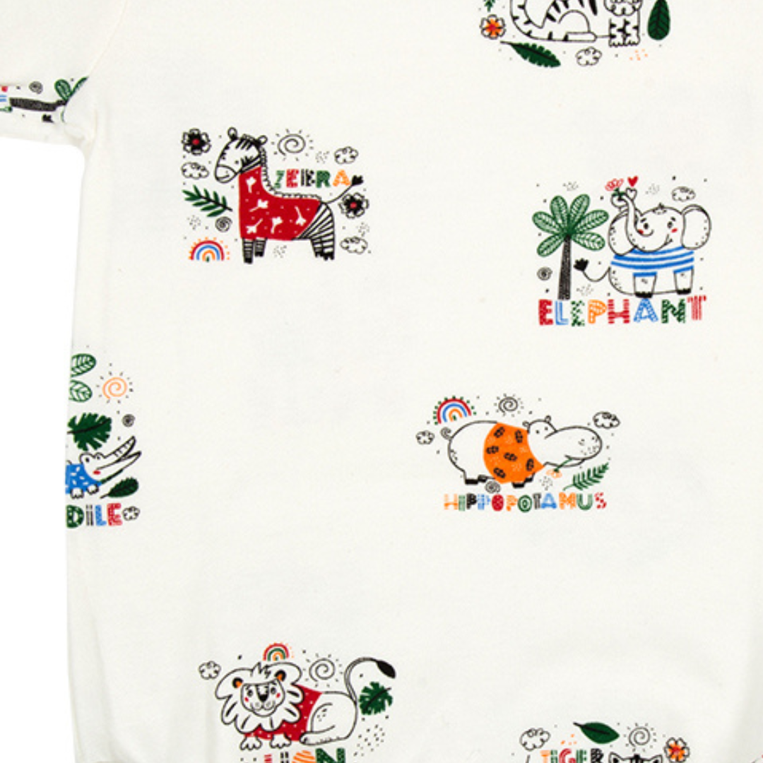 Organic Cotton Animal-Themed Romper for Babies: Soft, and Safe for delicate skin