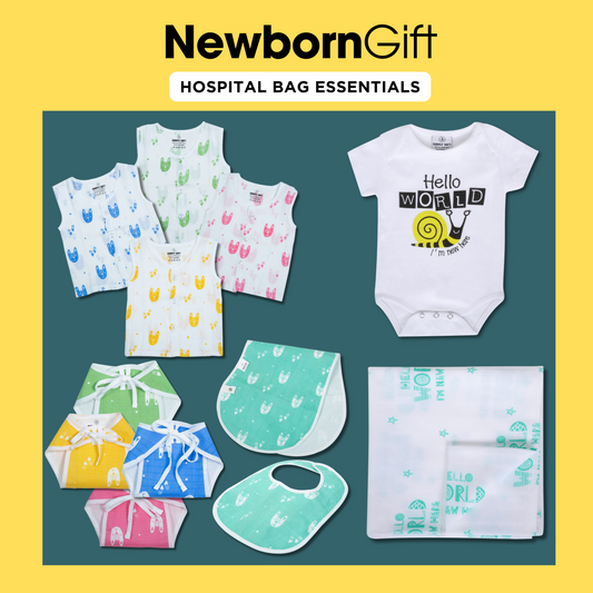 Newborn Gift - Hospital Bag Essentials 12 pieces