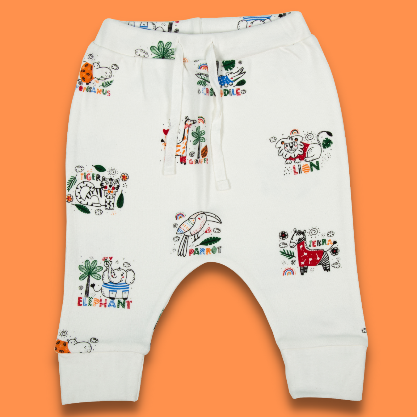 Organic Cotton Toddler Joggers Set - Cute Animal Prints for Comfort and Style