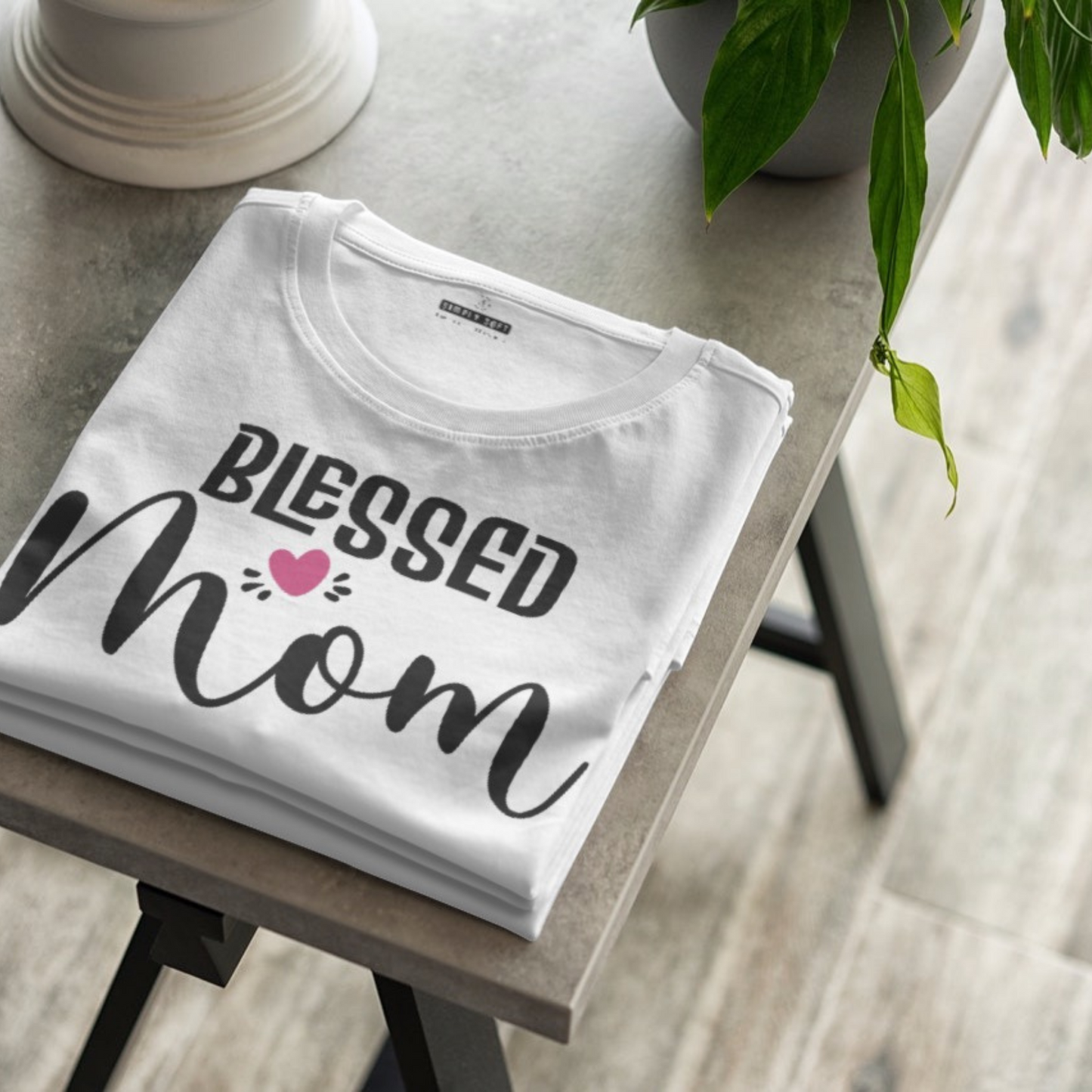 Blessed Mom and Little Blessing Matching T-Shirt Set: Organic Cotton Love for Mom and Baby